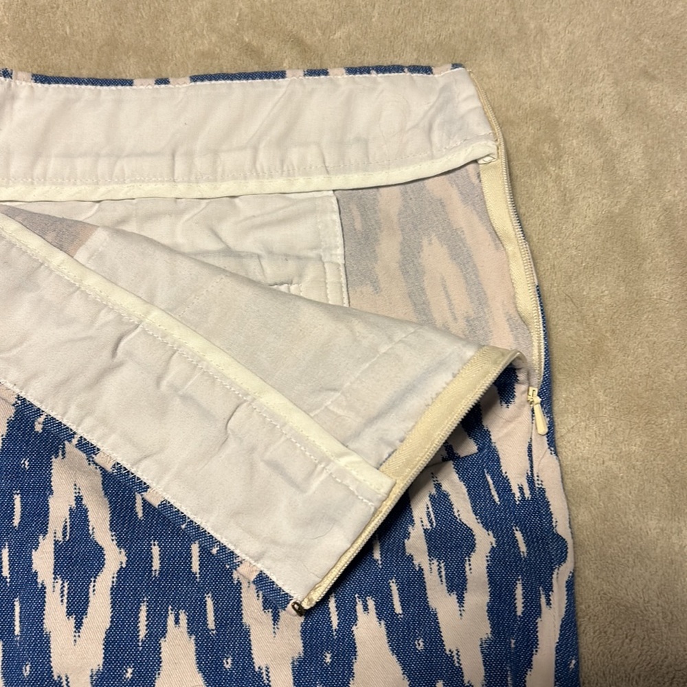 Blue and white JCrew shorts, size 8 - Picture 4 of 8